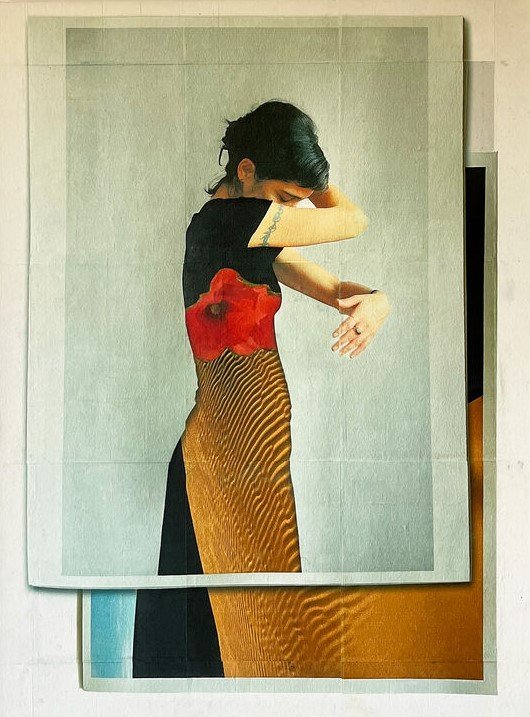 Sepideh Salehi, Woman, Poppy, Desert and the Lost Presence, 2024