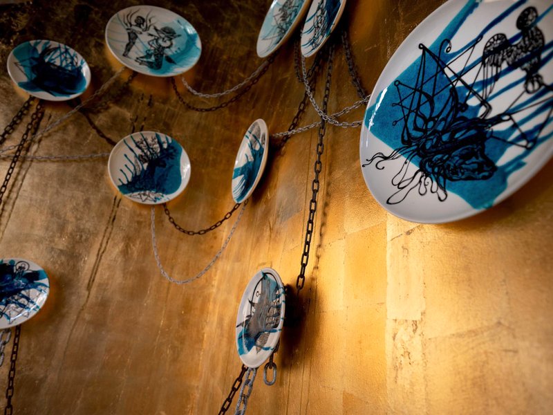 East and West, installation view