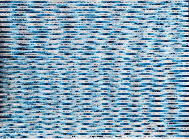 Mohammed Kazem, Waves No. DR 1 (Marine Blue), 2021
