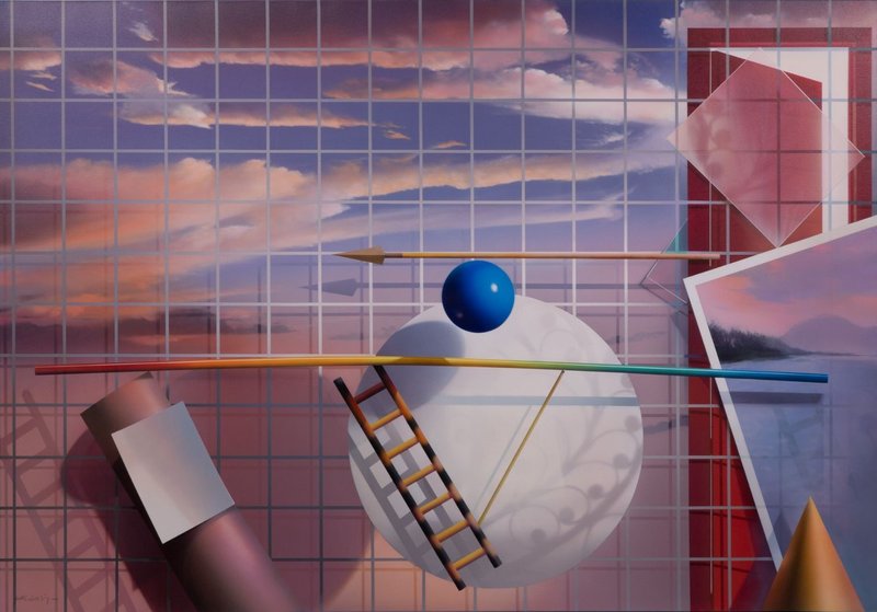 Masoud Yasemi, Composition with Target and Ladder, 0