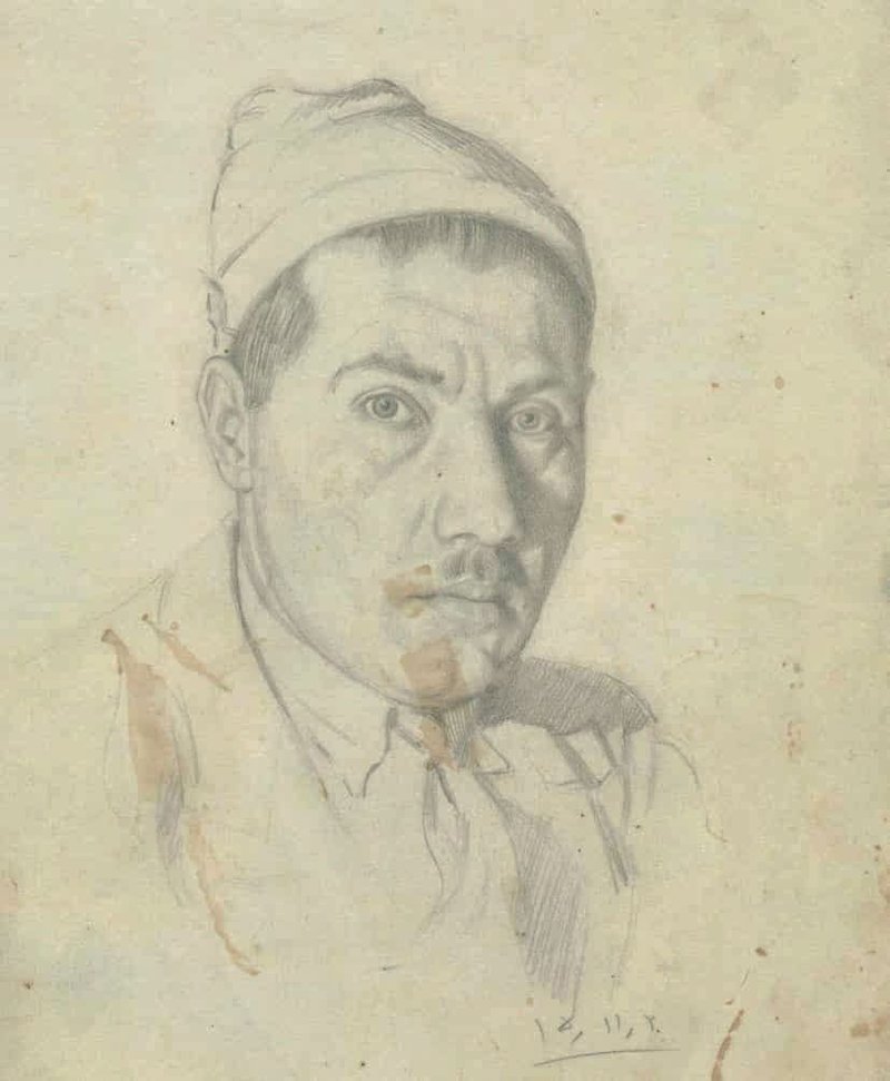 عباس رسام ارژنگی، خودنگاره، 1316