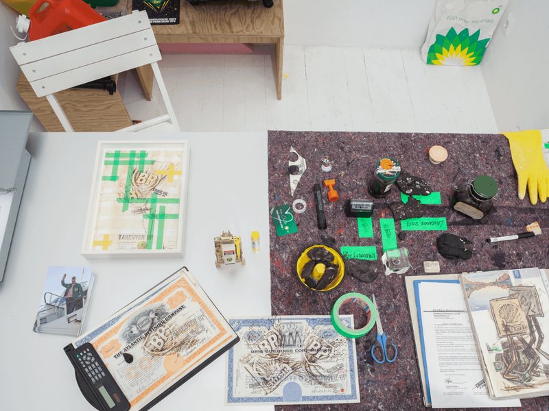 The Shape of Oil, installation view