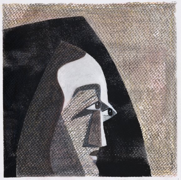 Shiva Noroozi, Woman In Black Scarf, 2020