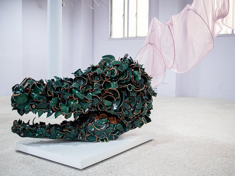 The Dinosaur Lost Her Bearings, installation view