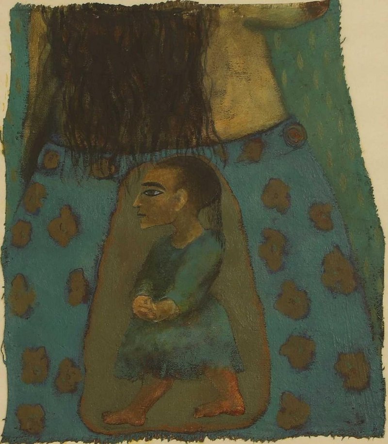 Samira Abbassy, Figure in a Blue Dress, 0