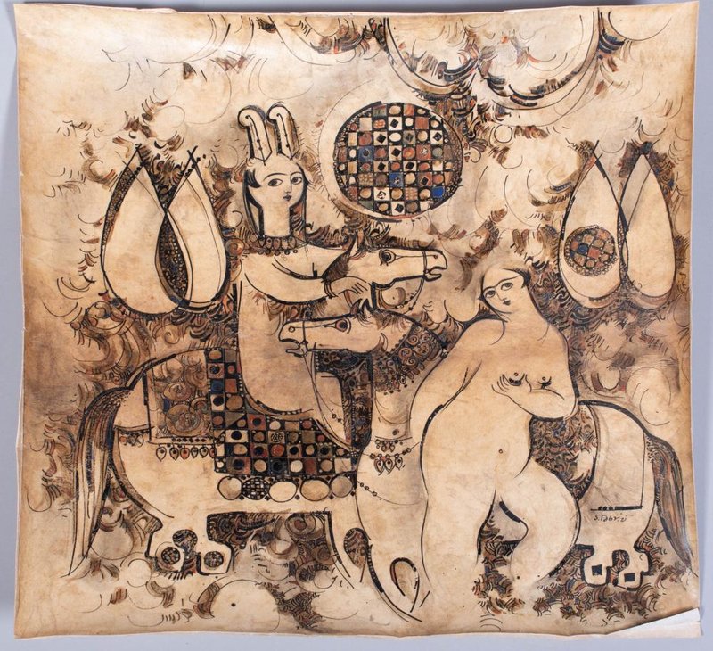 Sadegh Tabrizi, Figures and Horses, 0