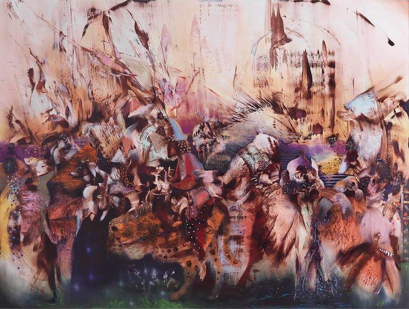 Ali Banisadr, Untitled, 2021