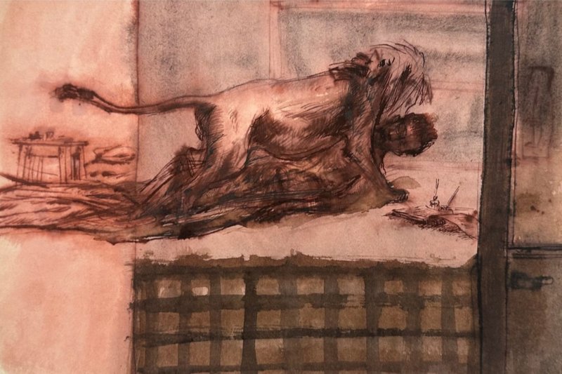 Majid Fathizadeh, Lion in Workshop, 2006