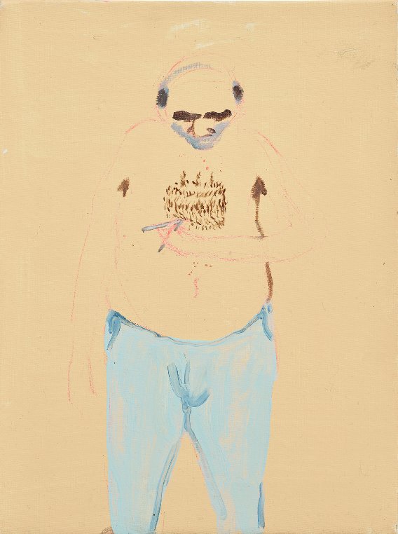 Tala Madani, Man with Tweezers , 2005
