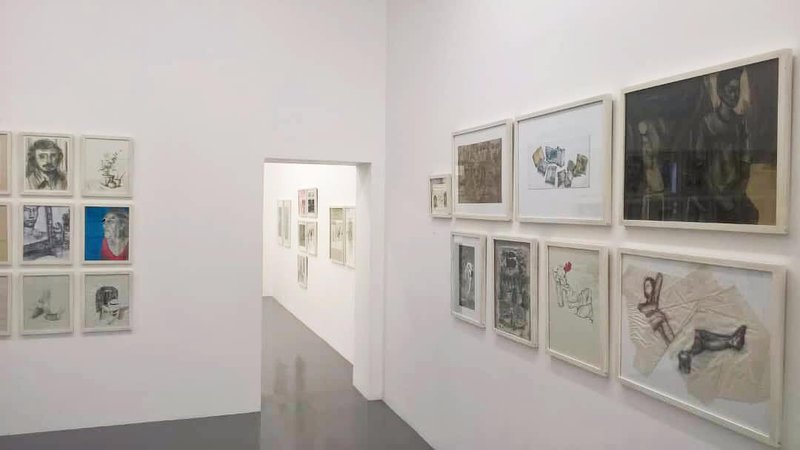 Back, Fist, installation view