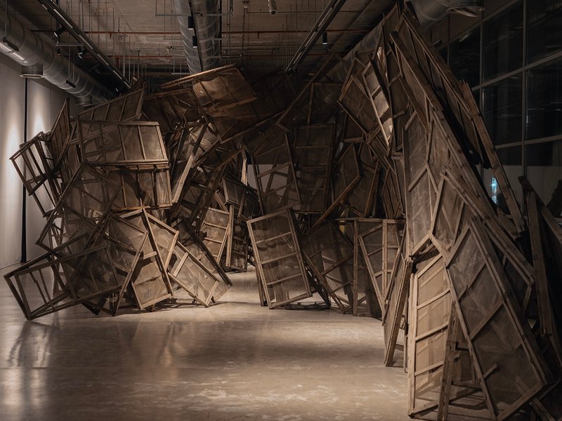 A Disappointing Idea to Build a Roof on a Lit Candle, installation view