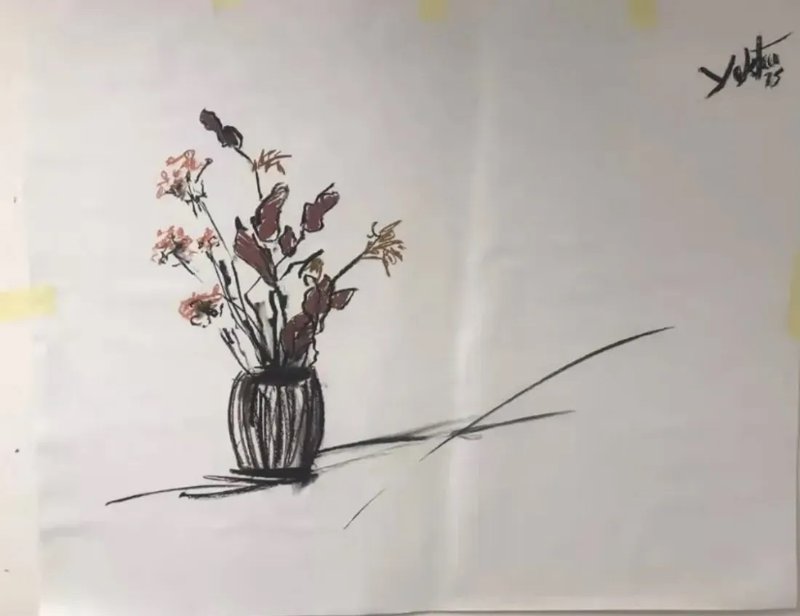 منوچهر یکتایی، طبیعت بی‌‌جان گل، 1354