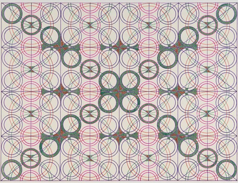 Monir Shahroudy Farmanfarmaian, Free Drawing 30, 2017
