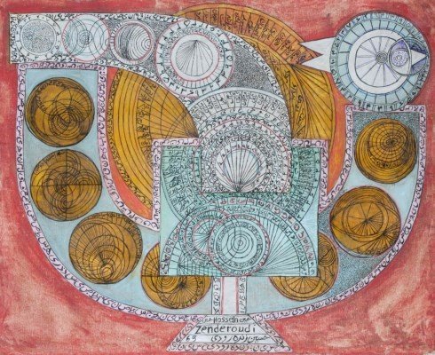 Charles Hossein Zenderoudi, Sari Fe Azar, 1965