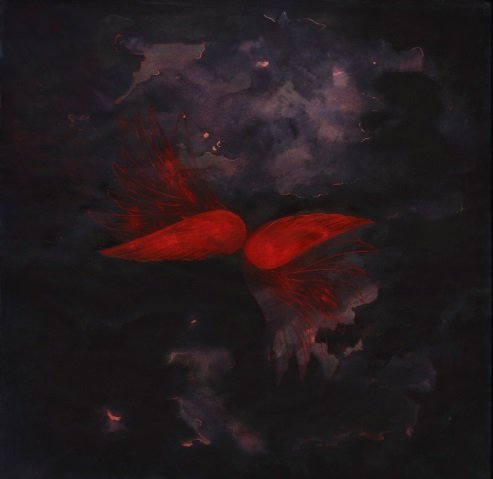 Shirazeh Houshiary, Fire Stolen by Bird 2, 1991