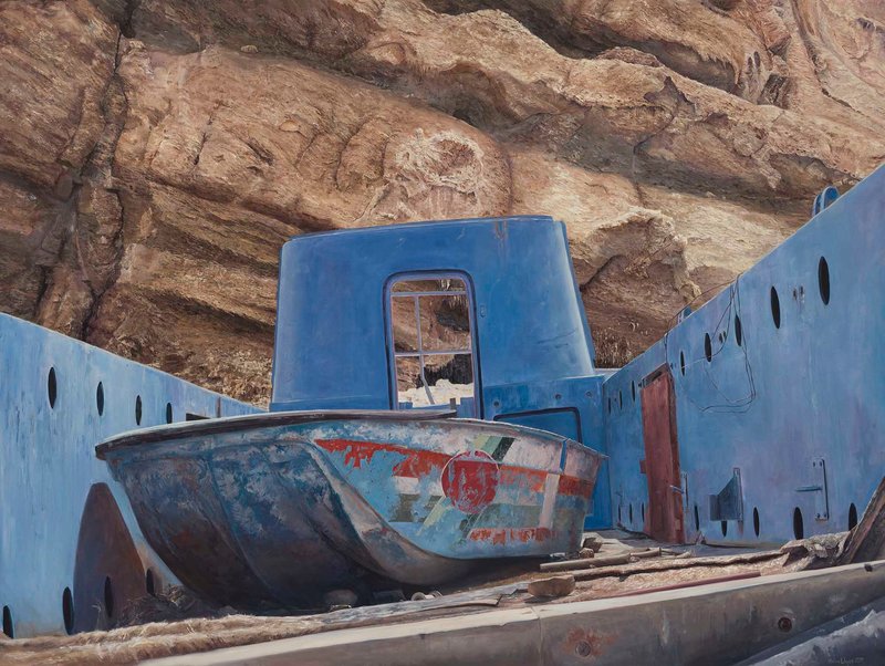 Zahra Ghyasi, After “Isle of the dead” by Arnold Böcklin, 2019