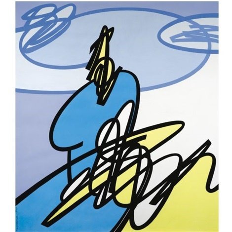 Koorosh Shishegaran, Blue Miniature, 2005