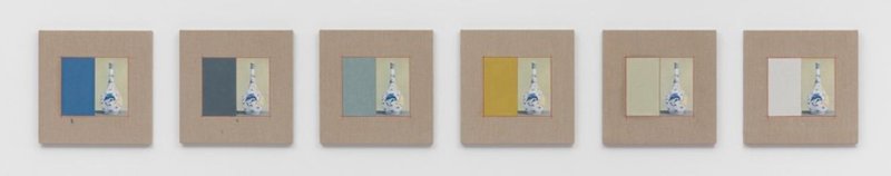 Kamrooz Aram, Variations on Wine Bottle, Polychrome on White Ground , 2021