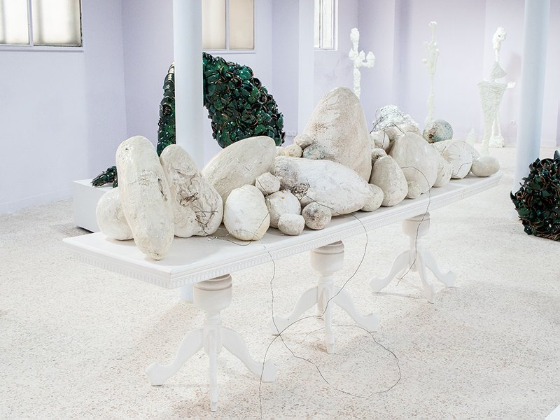 The Dinosaur Lost Her Bearings, installation view