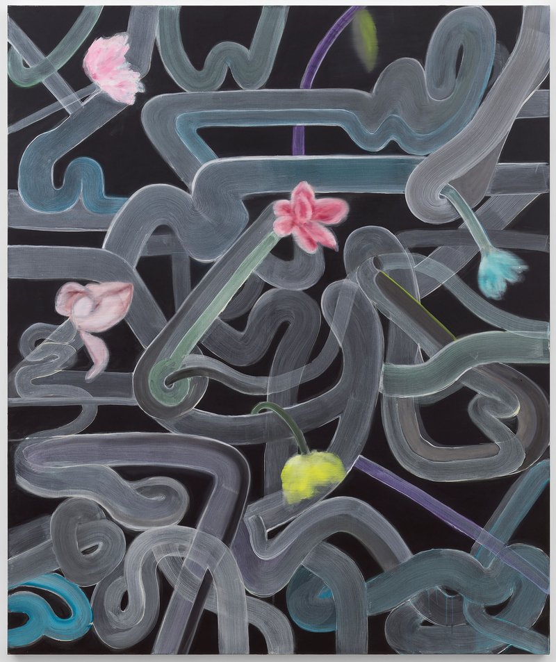 Ross Bleckner, Love is Like a Braid, 2023