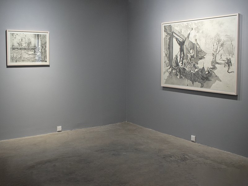 The den of the man with hollow eyes, installation view