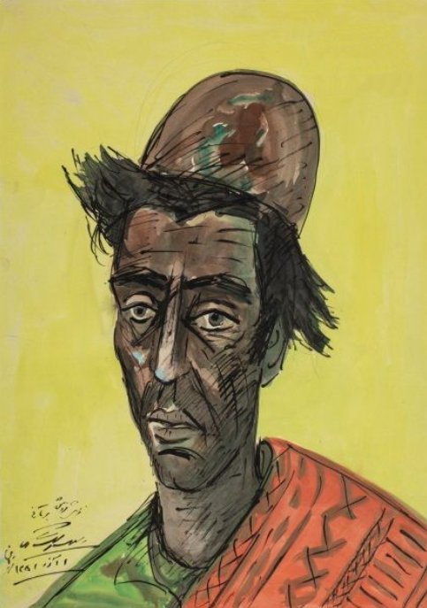 Houshang Pezeshknia, Borghan Street Carpet Merchant, 1962