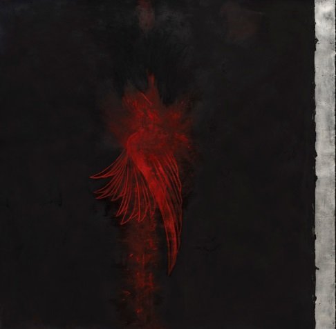 Shirazeh Houshiary, Fire Stolen by Bird 1, 1991