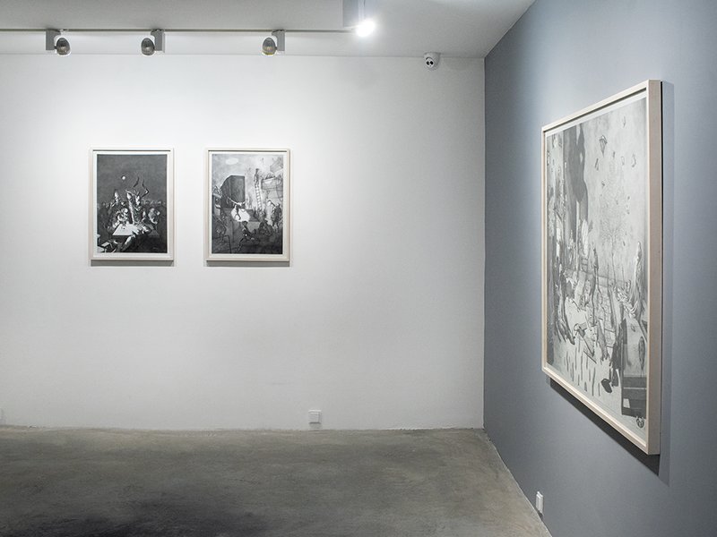 The den of the man with hollow eyes, installation view