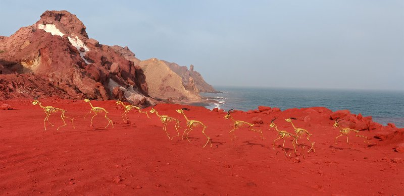 Alireza Memariani, Landscape Without Deers Number Three , 2017