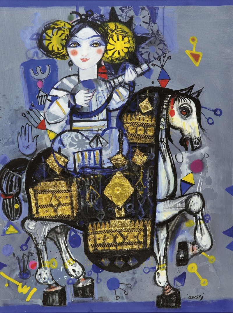 Nasser Ovissi, Stallion in White , 0