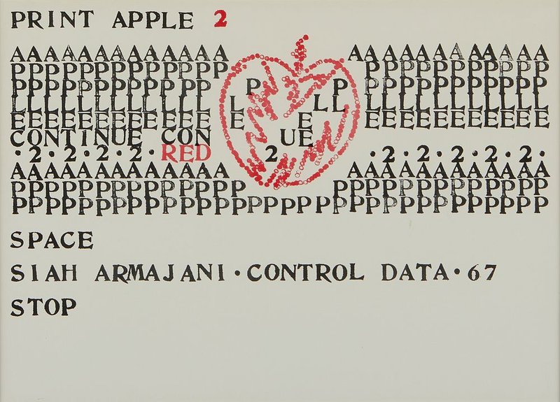 Siah Armajani, Print Apple 2, 1967