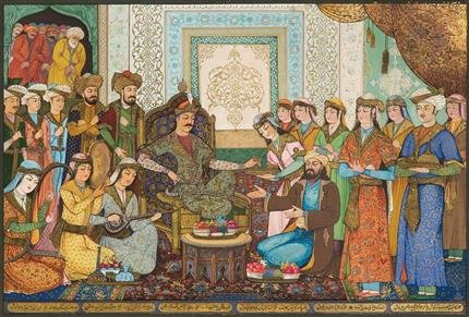 حسین طاهرزاده بهزاد تبریزی، شاهشجاع و حافظ، 1333
