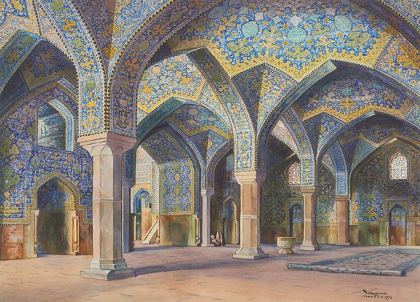 یرواند ناهاپتیان، شبستان مسجد امام اصفهان، 1352