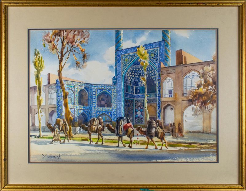 Yervand Nahapetian, The Façade of the Great Mosque of Isfahan, 1955
