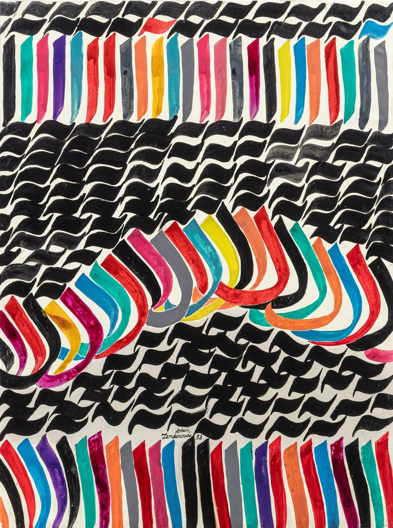 Charles Hossein Zenderoudi, Untitled, 1983