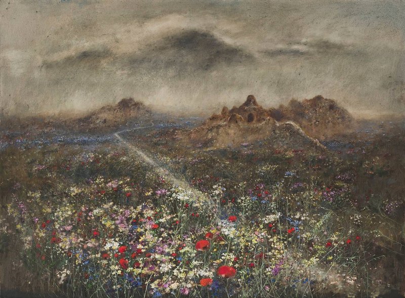 Shahou Babaie, A Cloudburst Came Poured Tears on the Green, 2024