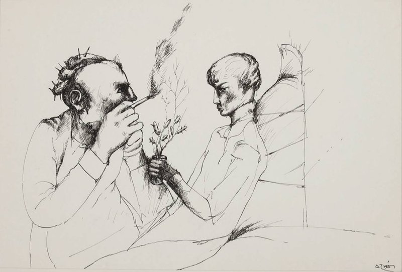 Alireza Espahbod, Untitled, 1977