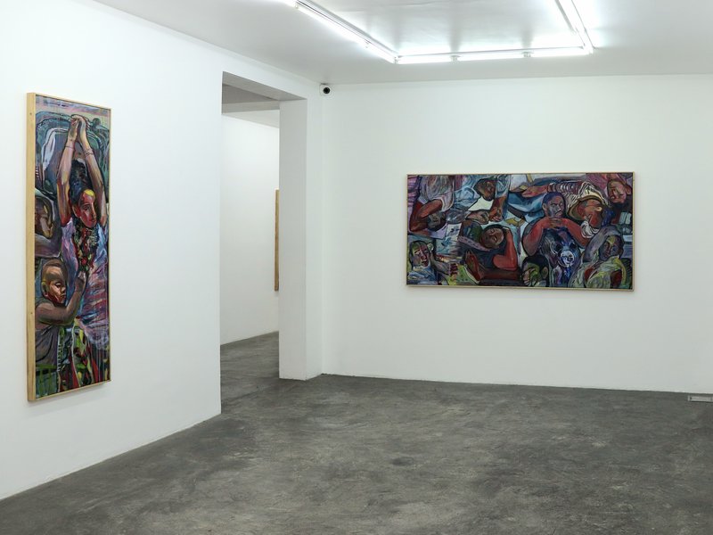 Exhausted Sleep, installation view