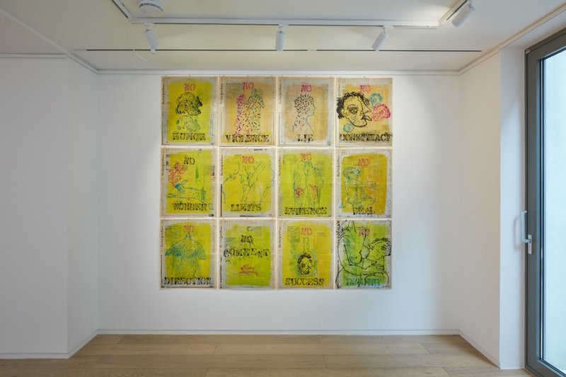 The New York Times Drawings 1996 - 1998, installation view