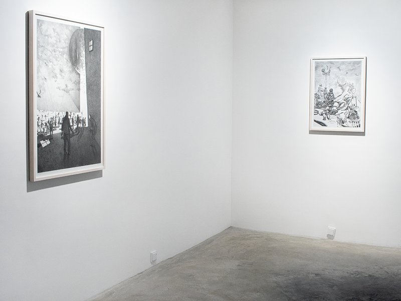 The den of the man with hollow eyes, installation view