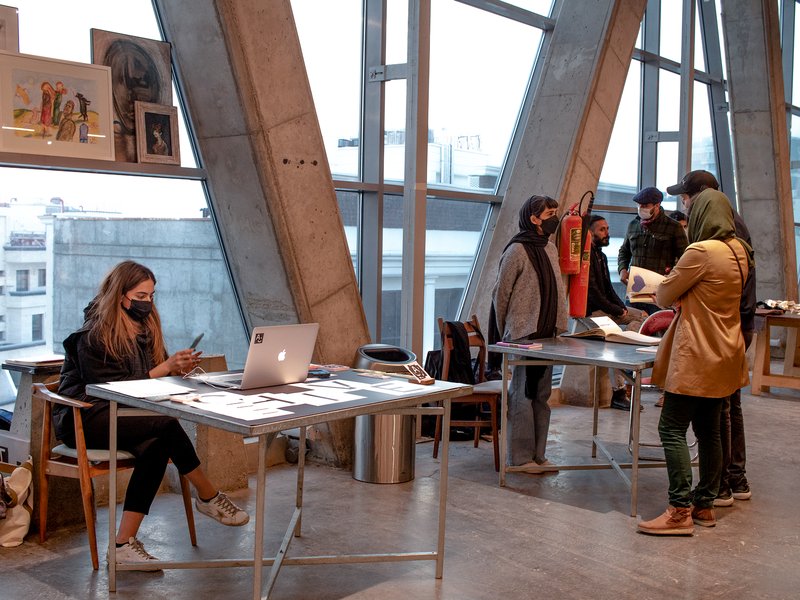 Installation view.