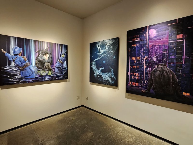 Installation view.