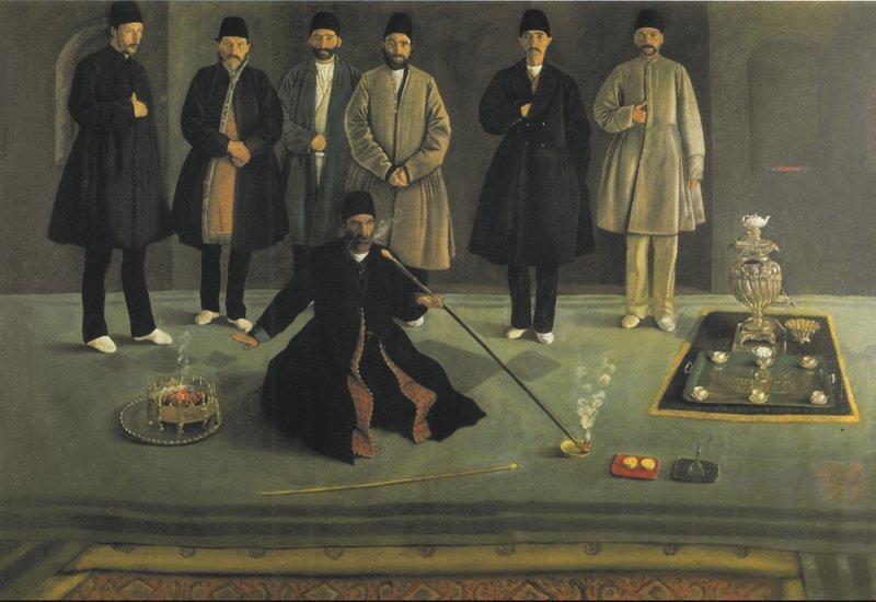 Mohammad Ghaffari, The President Mohammad Ebrahim and His Assistants, 1876