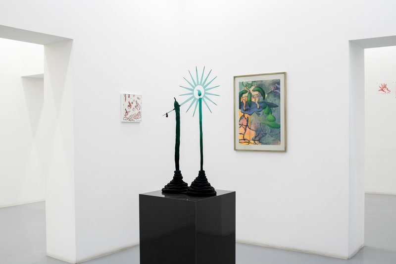 Mysteries of Food Items and People, installation view