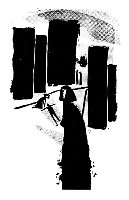 Morteza Momayez, Illustration for Ketab-e-Hafteh, 1961