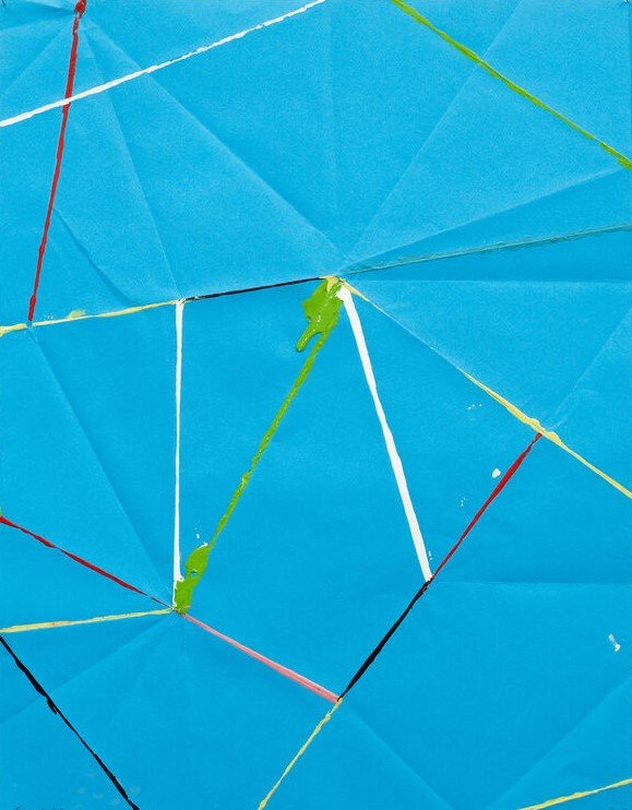 Beat Zoderer, Fold & Dip (blue), 2018