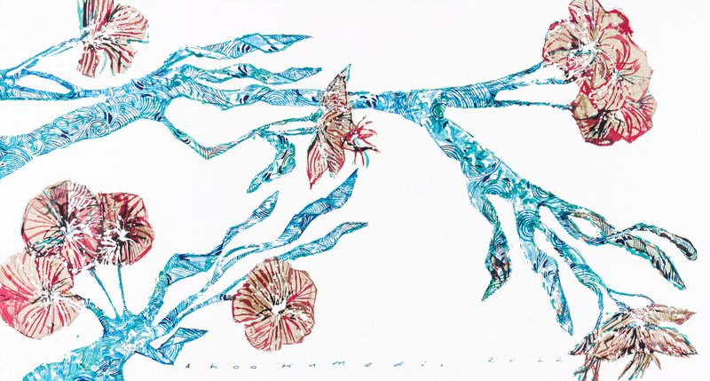 Ahoo Hamedi, Blue Blossom, 2022