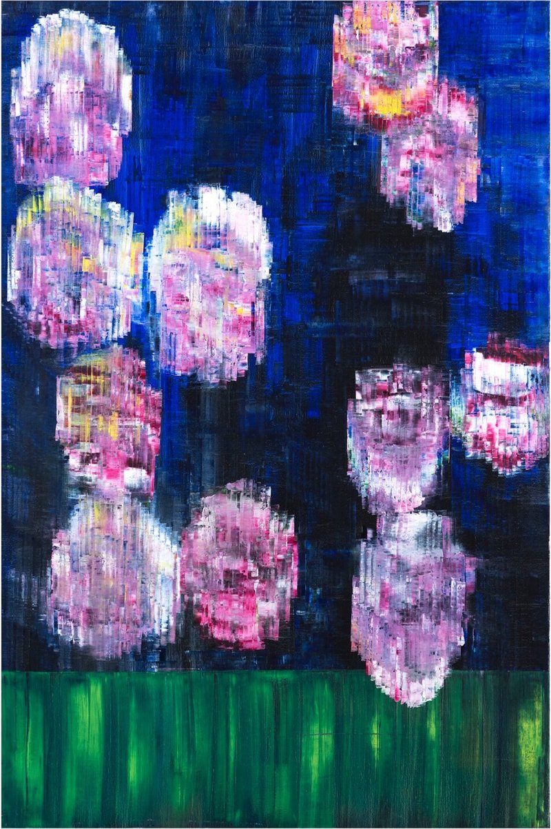 Sassan Behnam Bakhtiar, Blue Immortal Rose Garden , 2019