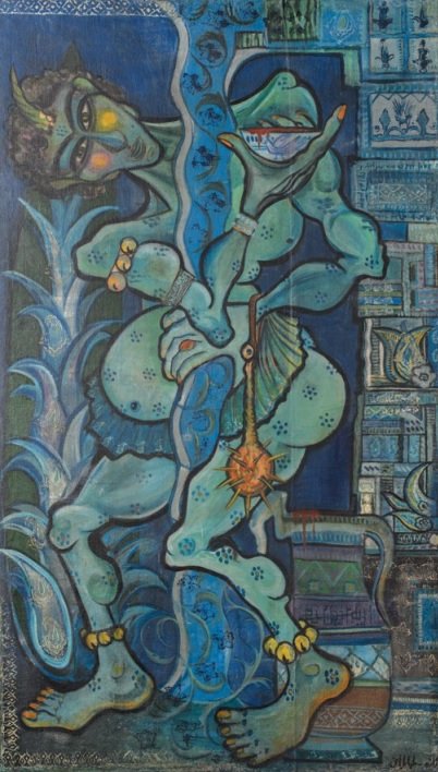 Jazeh Tabatabai, Blue Div, 1956