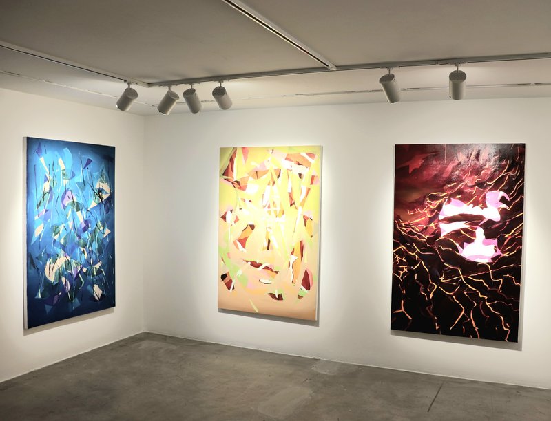 The Sun Kept Setting, installation view